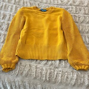 Vibrant Yellow Knit Sweater